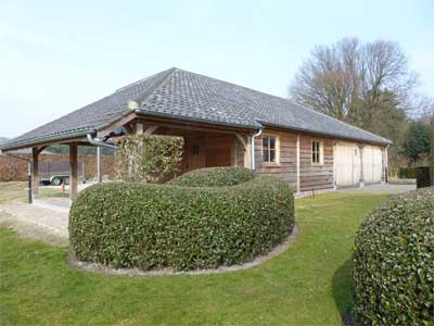 Bijgebouwen; tuinhuis, tuinberging, overdekt terras, carport, poolhouse, ...