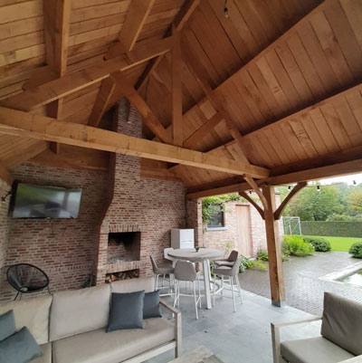 Bijgebouwen; tuinhuis, tuinberging, overdekt terras, carport, poolhouse, ...
