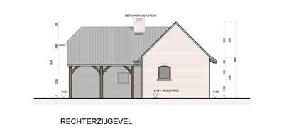 Bijgebouwen; tuinhuis, tuinberging, overdekt terras, carport, poolhouse, ...