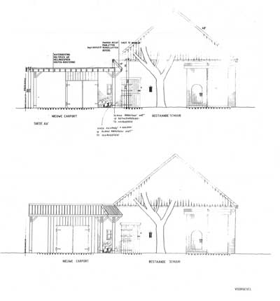 Bijgebouwen; tuinhuis, tuinberging, overdekt terras, carport, poolhouse, ...