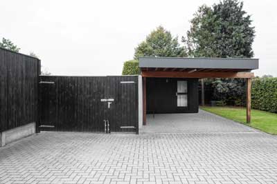 Bijgebouwen; tuinhuis, tuinberging, overdekt terras, carport, poolhouse, ...